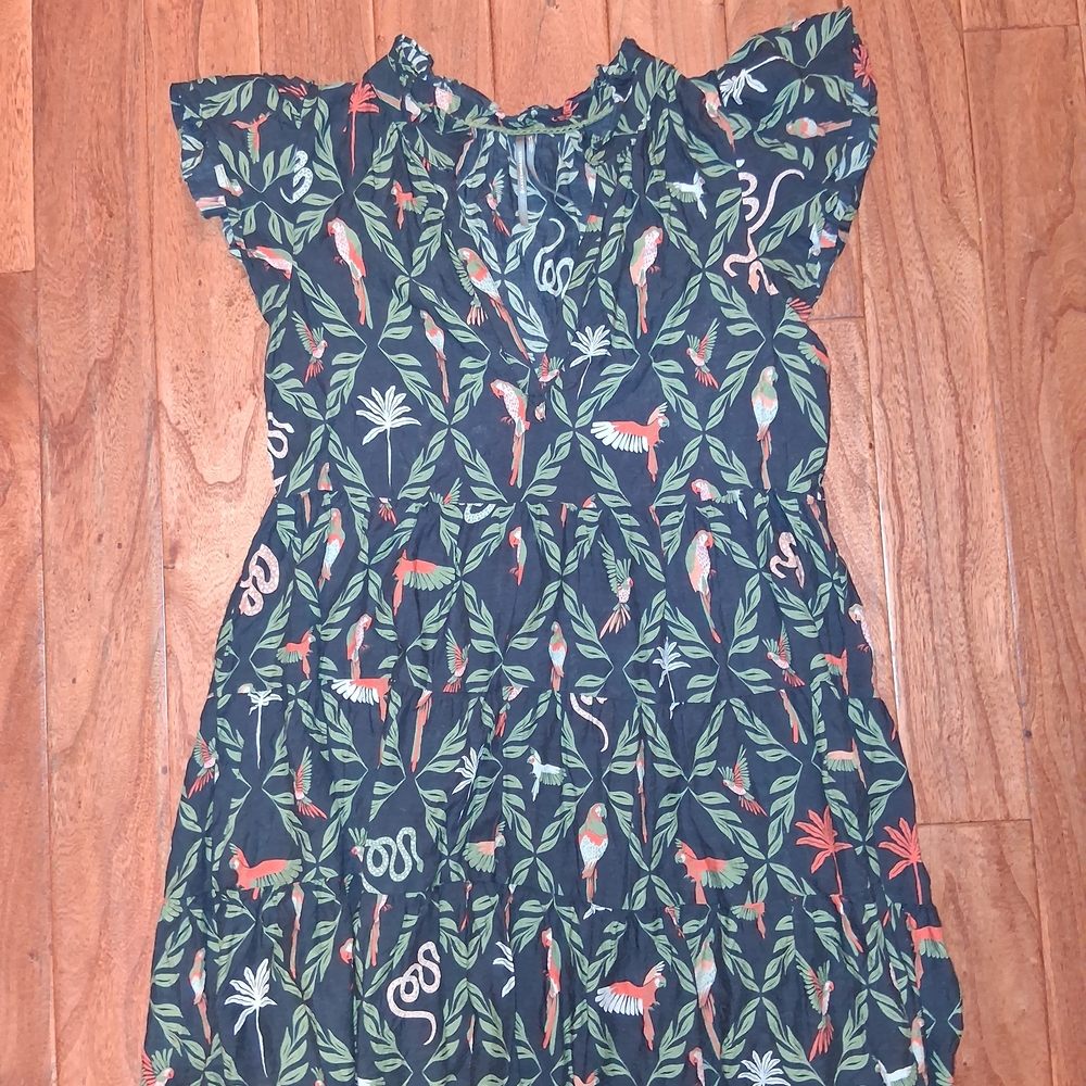 ANTHROPOLOGIE The Shelbie Tiered Mini Dress - Picture 2 of 2